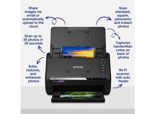FastFoto FF-680W A4 fast, auto-feeder photo scanner with Wi-Fi