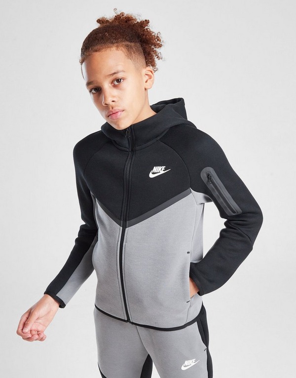 Grey Nike Tech Fleece Full Zip Hoodie Junior - JD Sports Global