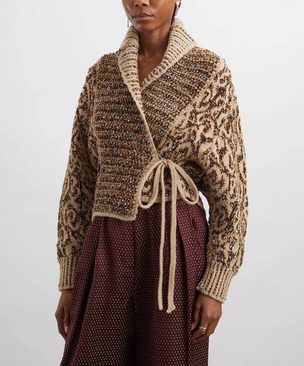 Dries Van Noten Tekla Jacquard Wrap Cardigan | Liberty