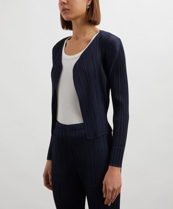 Pleats Please Issey Miyake NEW COLOURFUL BASICS 4 Navy Pleated