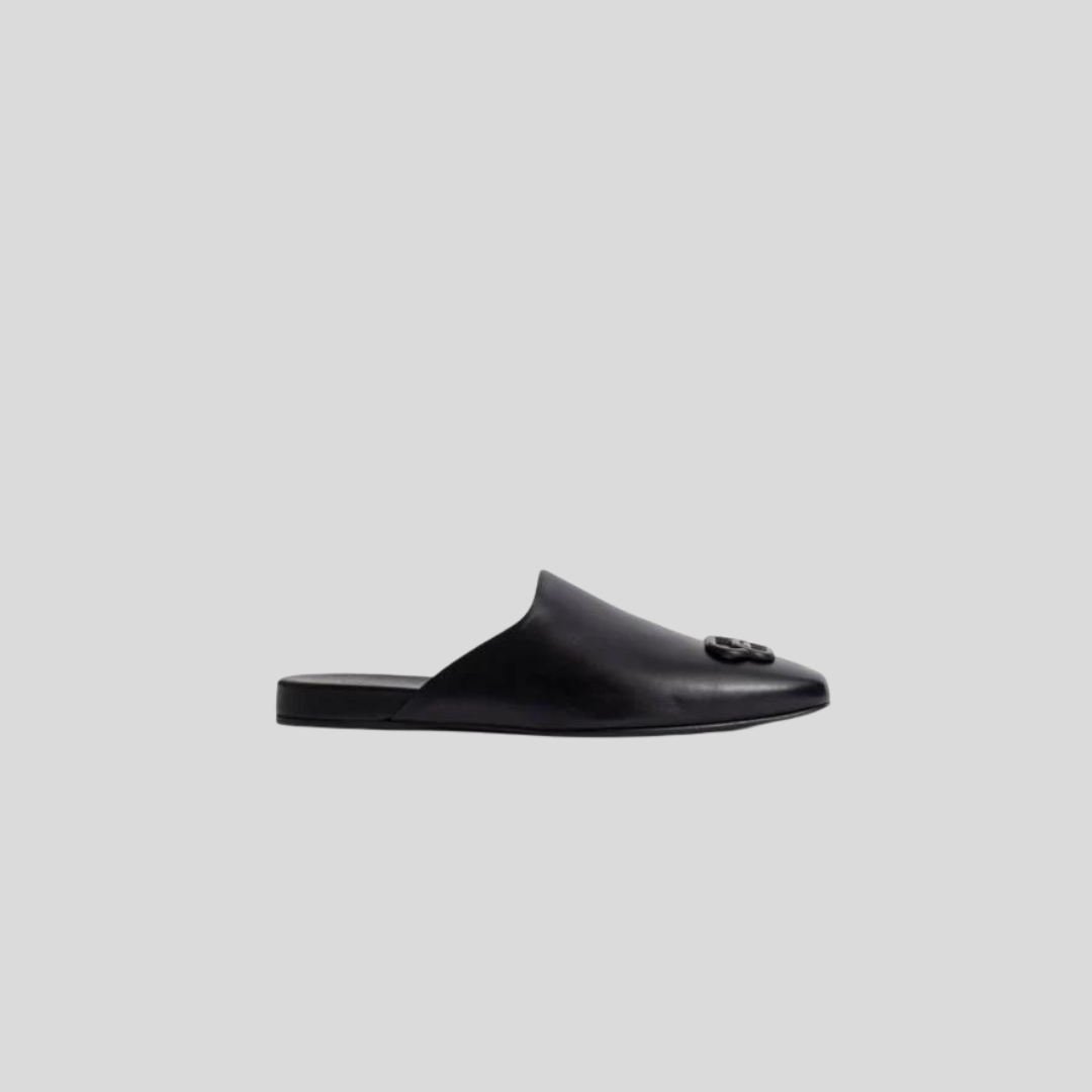 Balenciaga Black BB Mules for Men: Shop at ICETIME LUXE