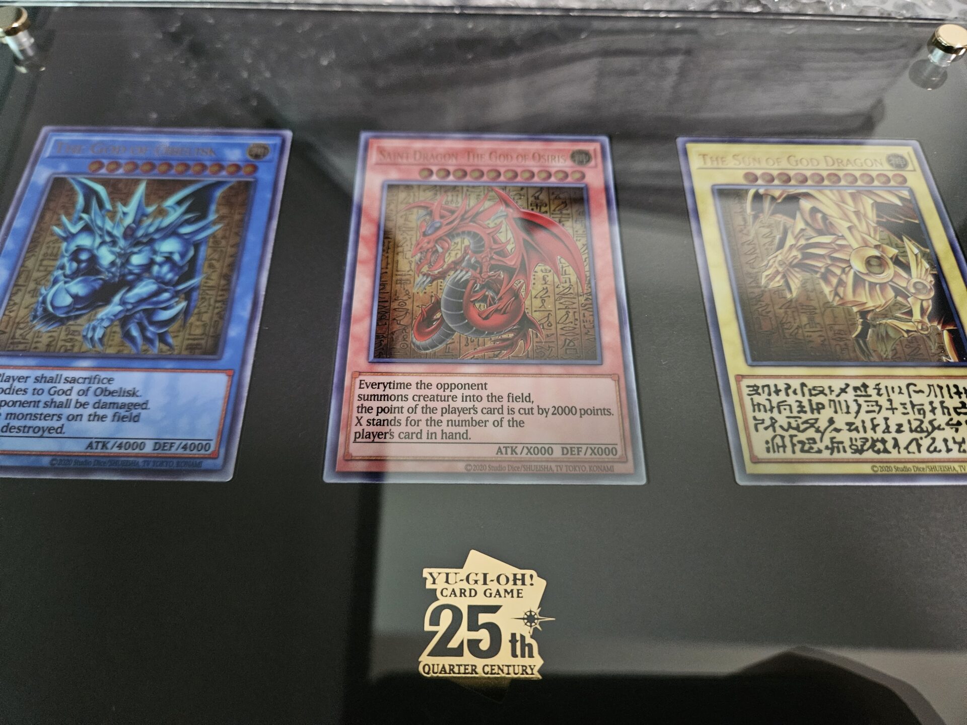 ステンレス】25,000個限定シリアルNo.付き「三幻神」（遊戯王