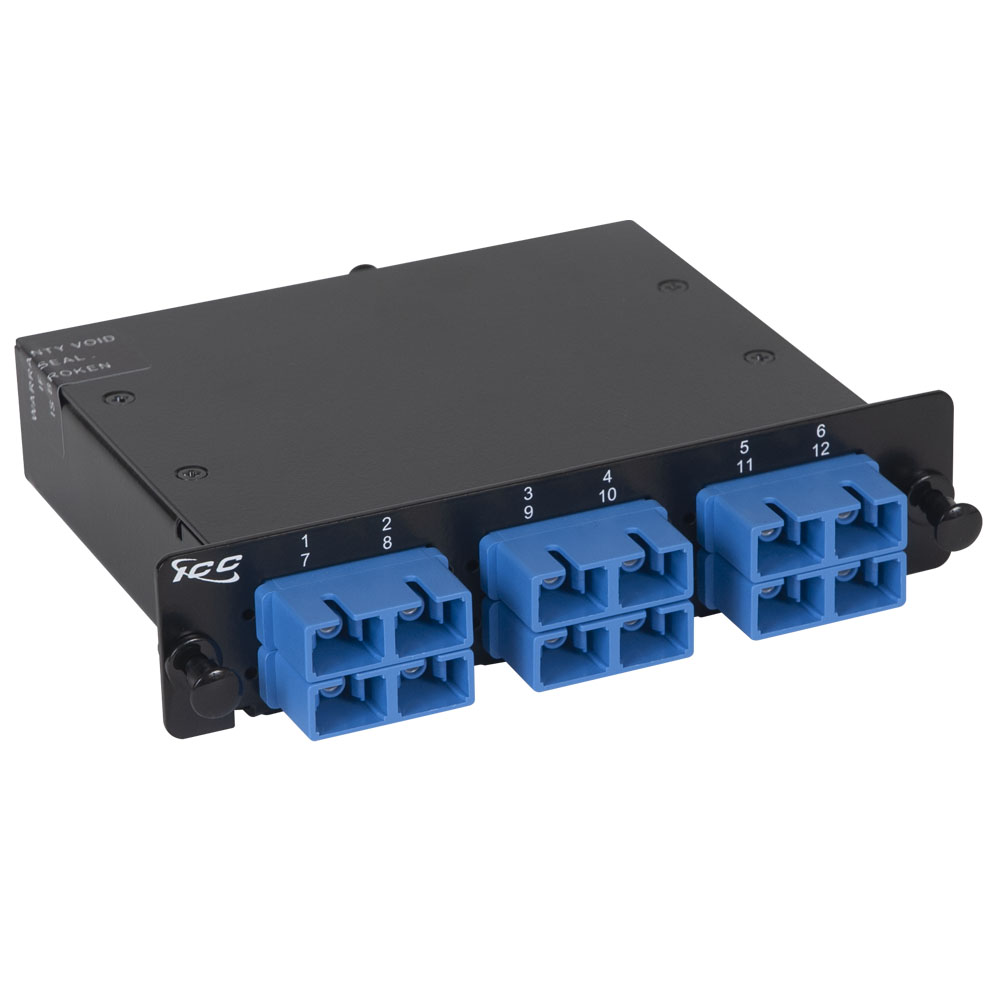 Classic SC-MPO Fiber Optic LGX Compatible Cassette with Blue