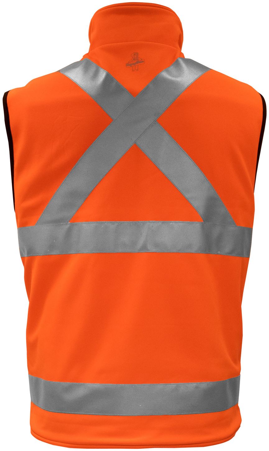 Refrigiwear 9499 HiVis Reversible Softshell Vest — Garment Size: S