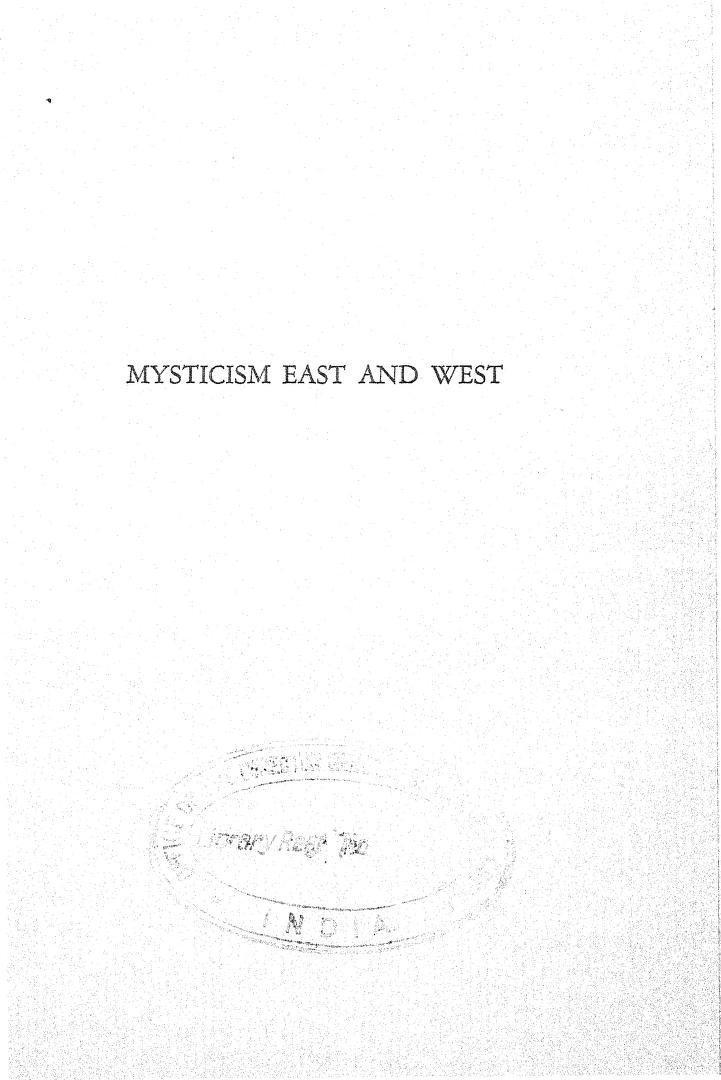 Mysticism East And West 1932 : Udolf Otto : Free Download, Borrow