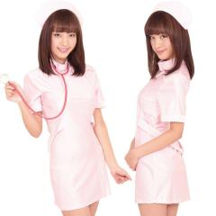 コスプレ セクシーナース ナース服 ピンク 【ピタッとナース （Mサイズ