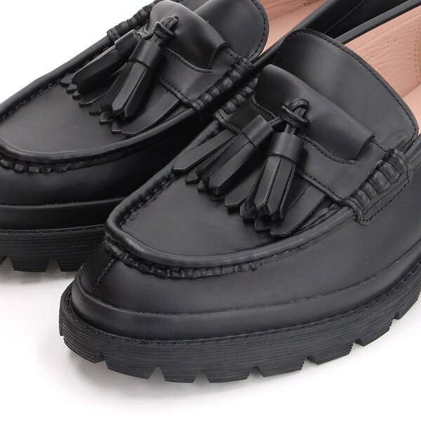 ランバン オン ブルー（LANVIN en Bleu）/厚底タッセルローファーの