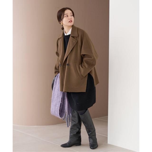 イエナ（IENA）/《追加2》スーパー160ダブルフェイス ショートコートの