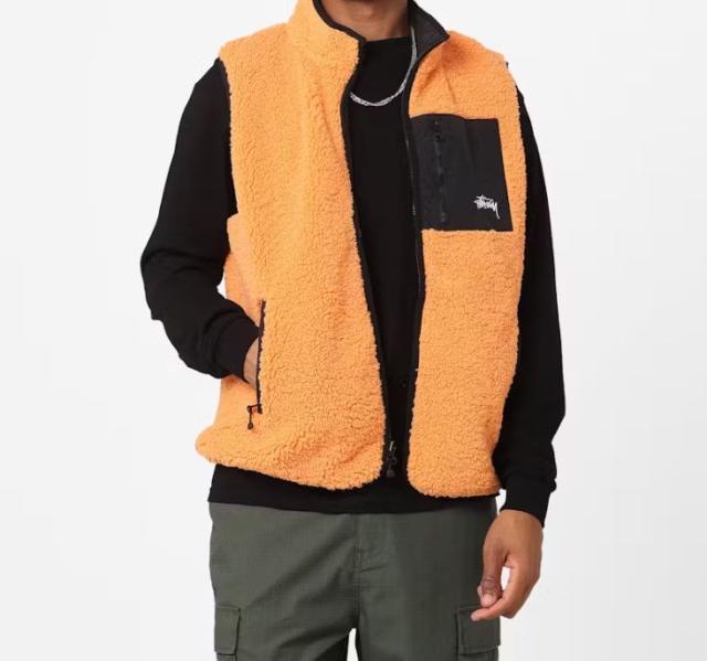 Stussy ステューシー ベスト リバーシブル Reversible Stock Sherpa