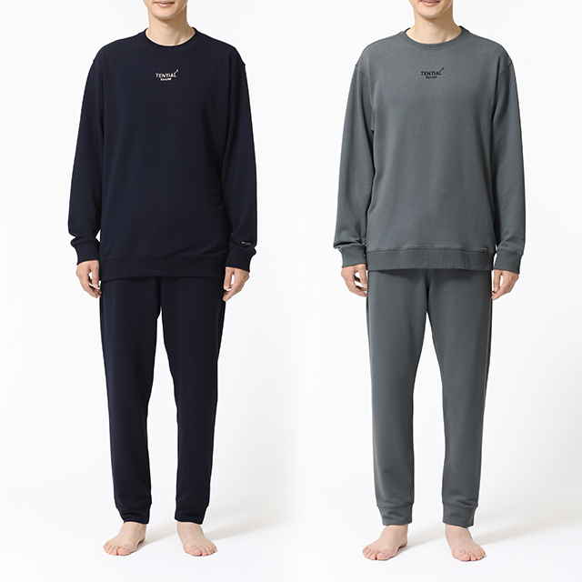 TENTIAL BAKUNE スウェット メンズ 上下セット（長袖クルーネック