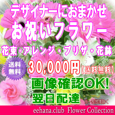 土日祝も営業！選べる！お祝い専用フラワー30,000円【送料無料】画像