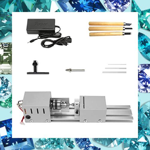 kilogorge 旋盤機 ミニ 木工旋盤 ミニグラインダー 研磨機 旋盤機 金属