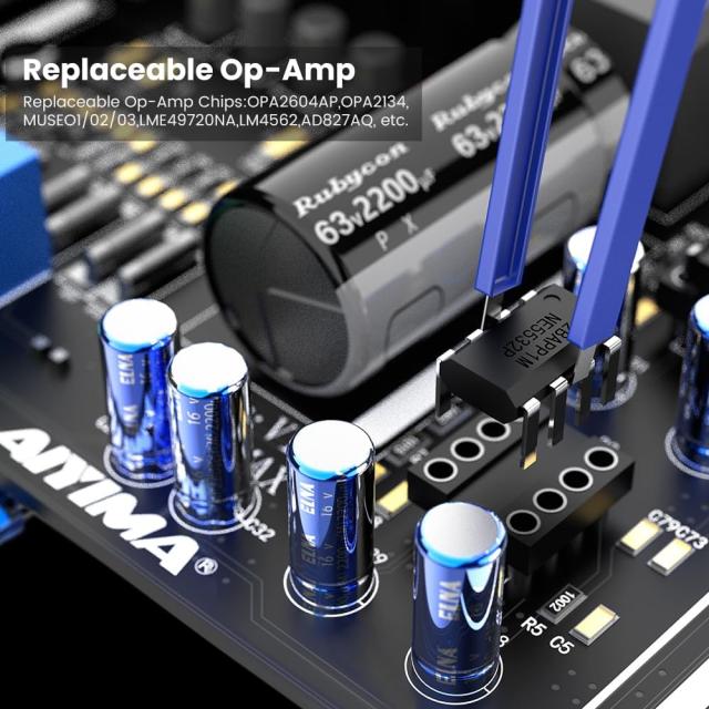 AIYIMA A07 MAX HIFI パワーアンプ 2チャンネルホームオーディオ