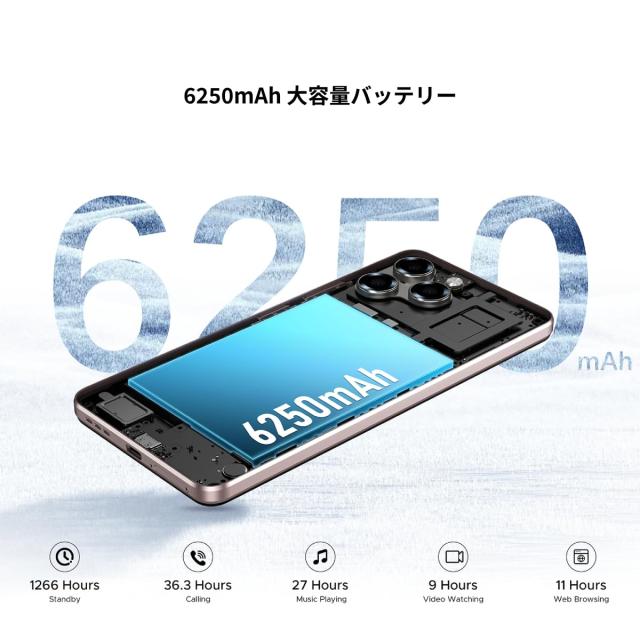 DOOGEE Note 58 Pro スマホ 本体 Android 15 SIMフリー 32GB+256GB 2TB