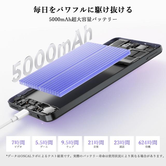 2025 NEW Android スマホ＆技適認証済】OSCAL Flat2C スマホ 本体 6GB