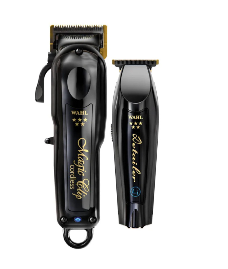 Wahl 5-Star Black/Gold Cordless Barber Combo - Cordless Magic Clip