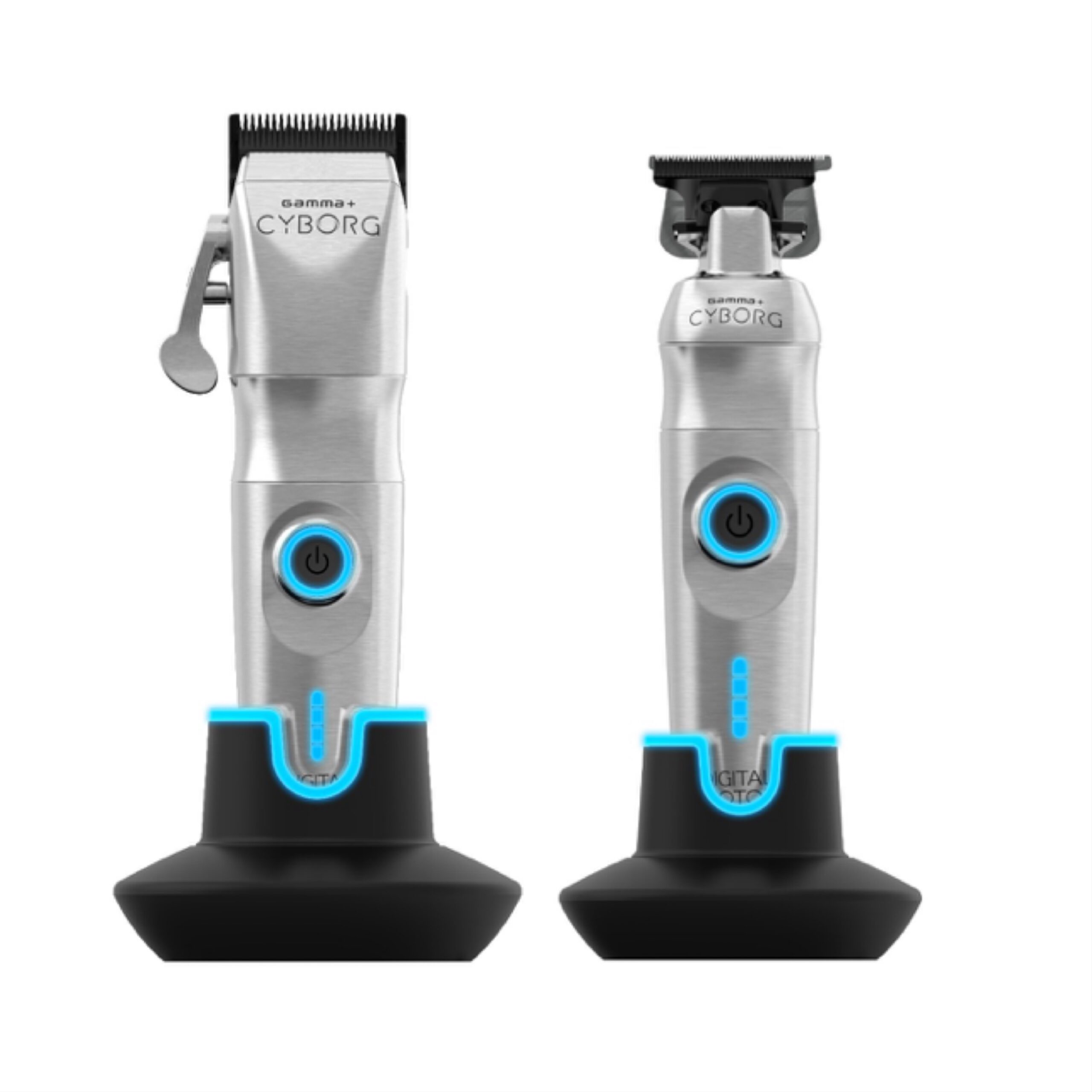 Gamma+ Cyborg Cordless Clipper & Trimmer Combo - IdealBarberSupply