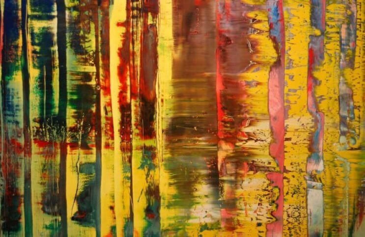 Observing Gerhard Richter's Abstract Painting