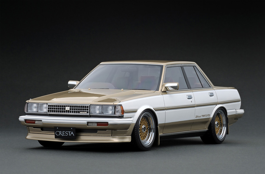 IG1484 1/18 Toyota Cresta (GX71) GT TWIN turbo White/Gold | LINE