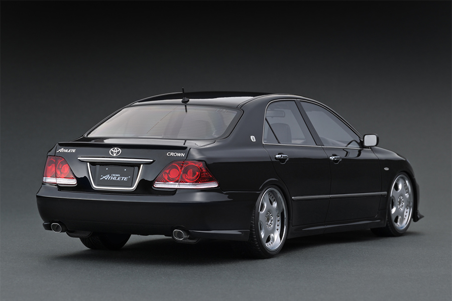 IG1496 1/18 Toyota Crown (GRS180) 3.5 Athlete Black ※Dish-Wheel
