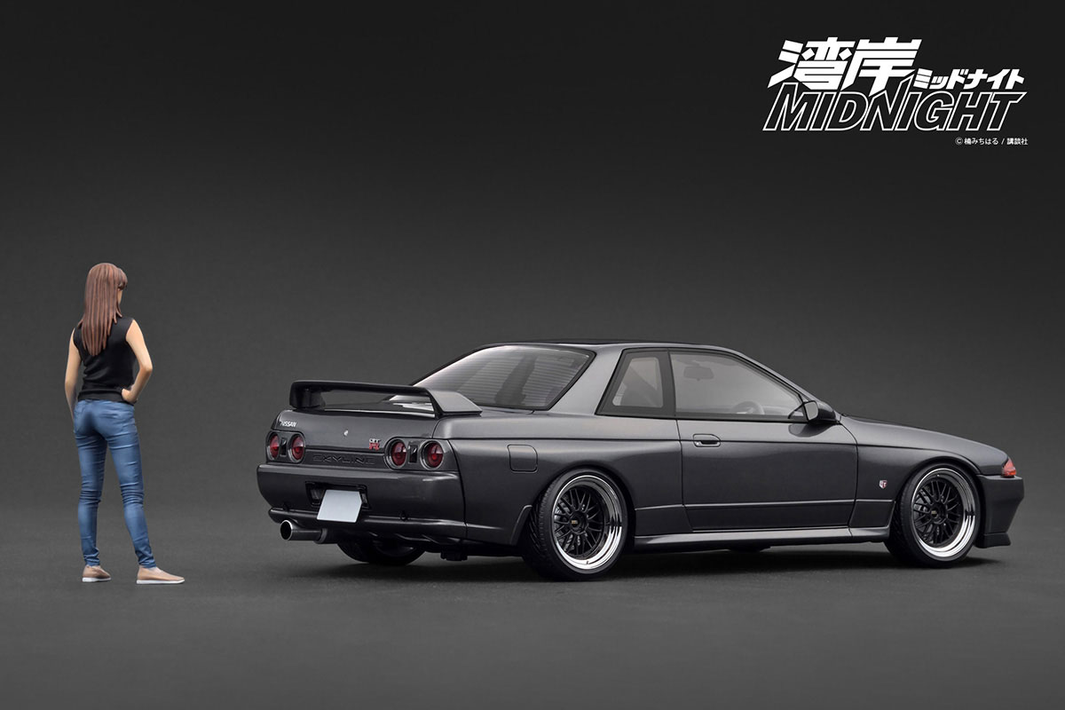 IG3595 1/18 NISSAN SKYLINE GT-R (R32) Gun Metallic 湾岸MIDNIGHT