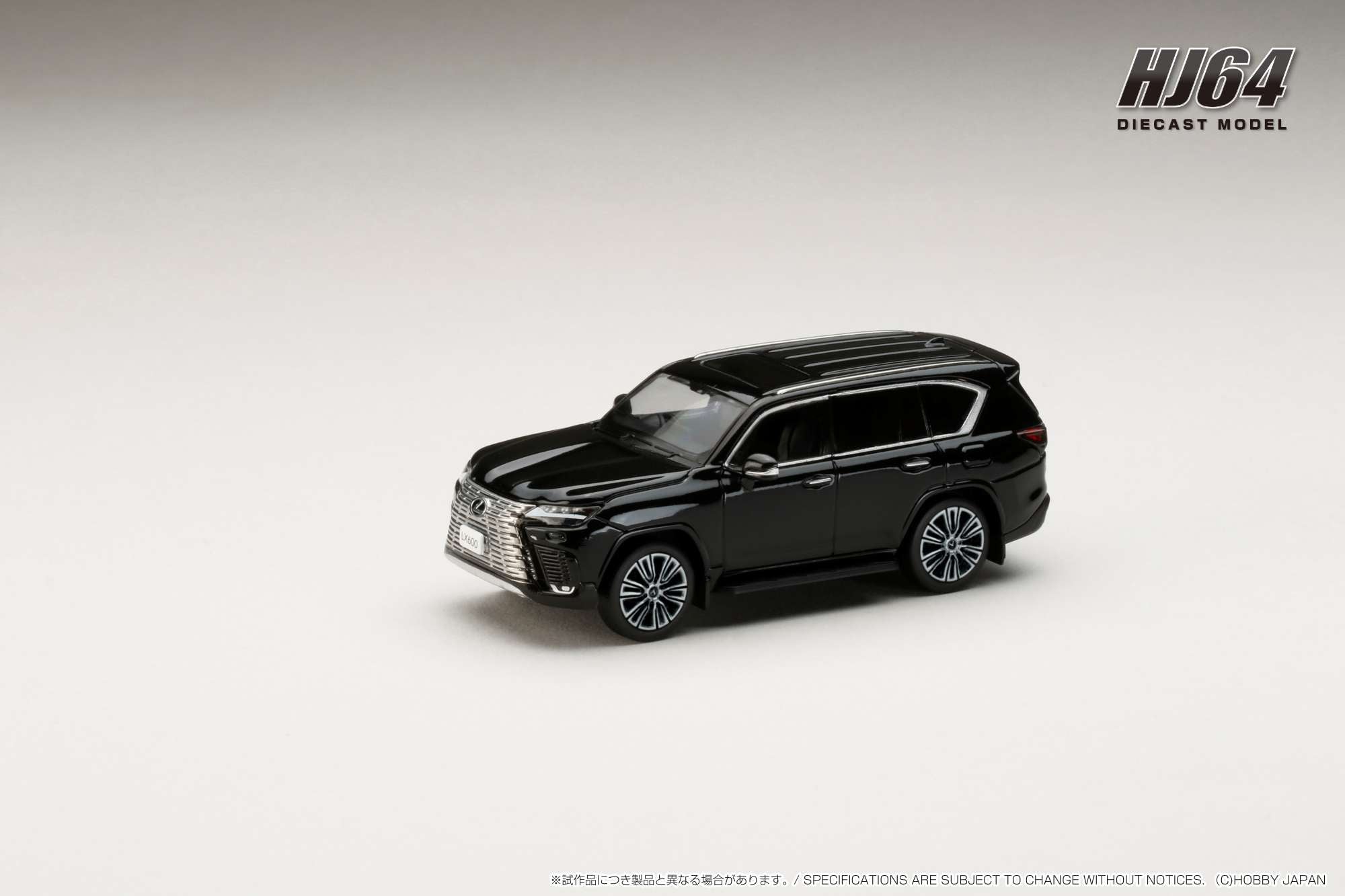 Hobby Japan HJ642061BK LEXUS LX600 Black – ignition model