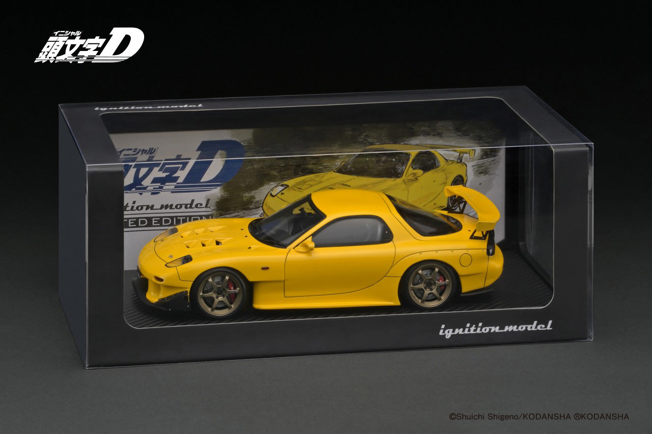IG2868 INITIAL D Mazda RX-7 (FD3S) Yellow – ignition model