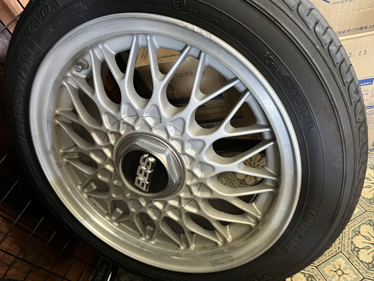 中古品】【限定セール】BBS RG 14インチ 4H 100 6J +45 PARADA PA03