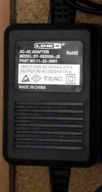 LINE6 M9 を DC9V で動作させて試る / Ikakoo Gathering