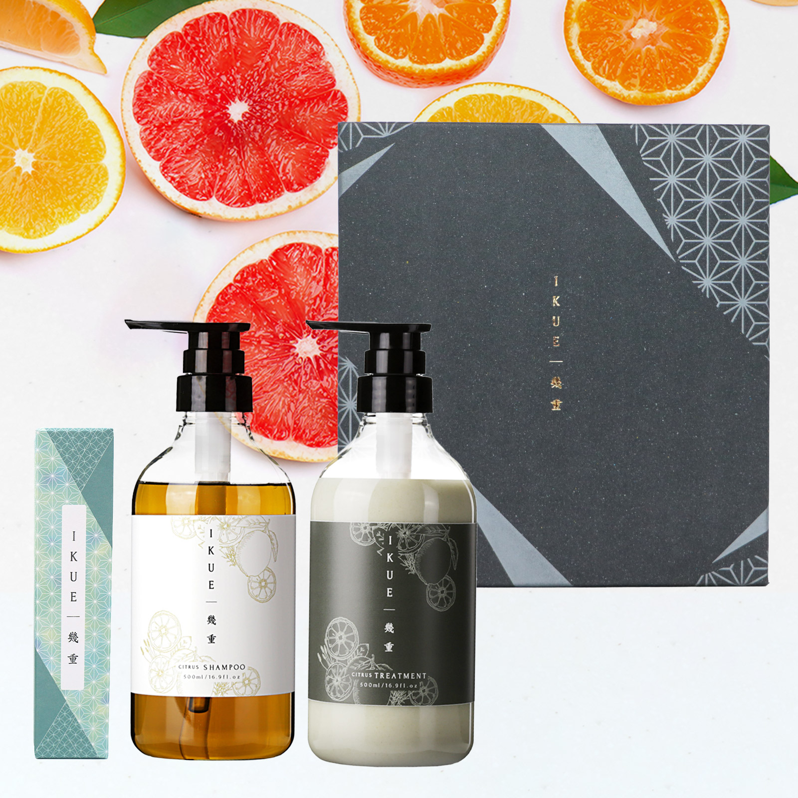 ギフト 】幾重 シャンプー＆トリートメント＆ヘアオイルセット - IKUE