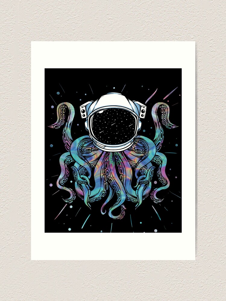 Psychedelic Octopus Outer Space Kraken Cosmic Universe