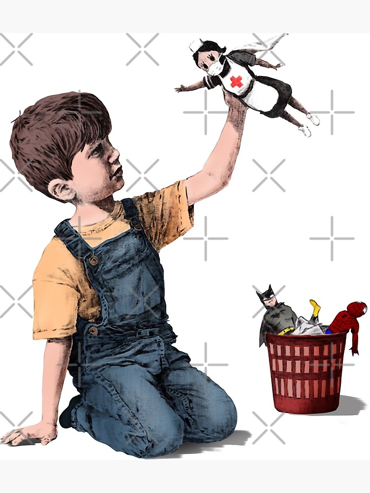 肉筆☆油絵☆700ミリ①『game changer』/Banksy/模写 肉筆☆油絵☆700