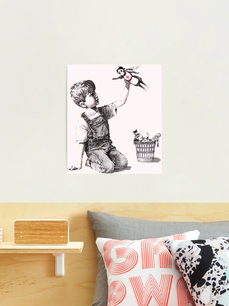 肉筆☆油絵☆700ミリ①『game changer』/Banksy/模写 肉筆☆油絵☆700