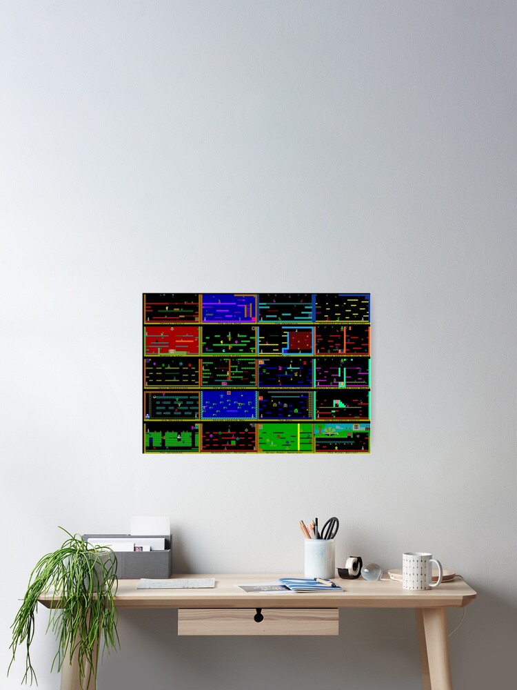 Manic Miner Game - All Level Screens! | Sinclair ZX Spectrum - 80s