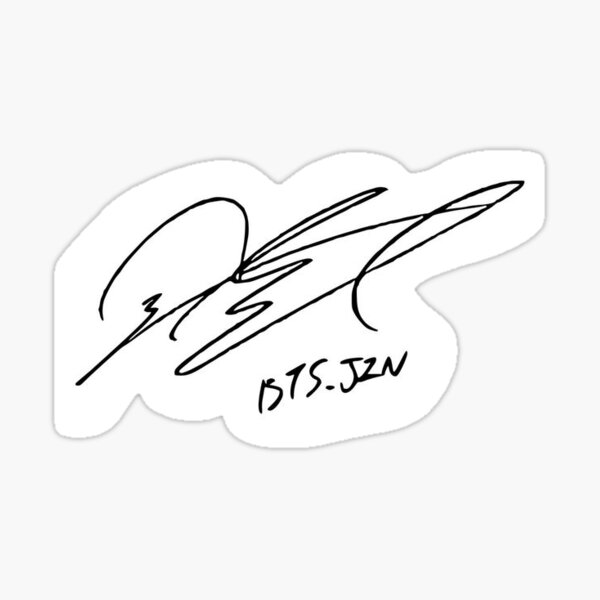 BTS Jin signature