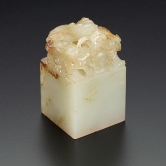 出張買取】東京都板橋区より「中国骨董 明代 白玉龍刻印章」「中国骨董