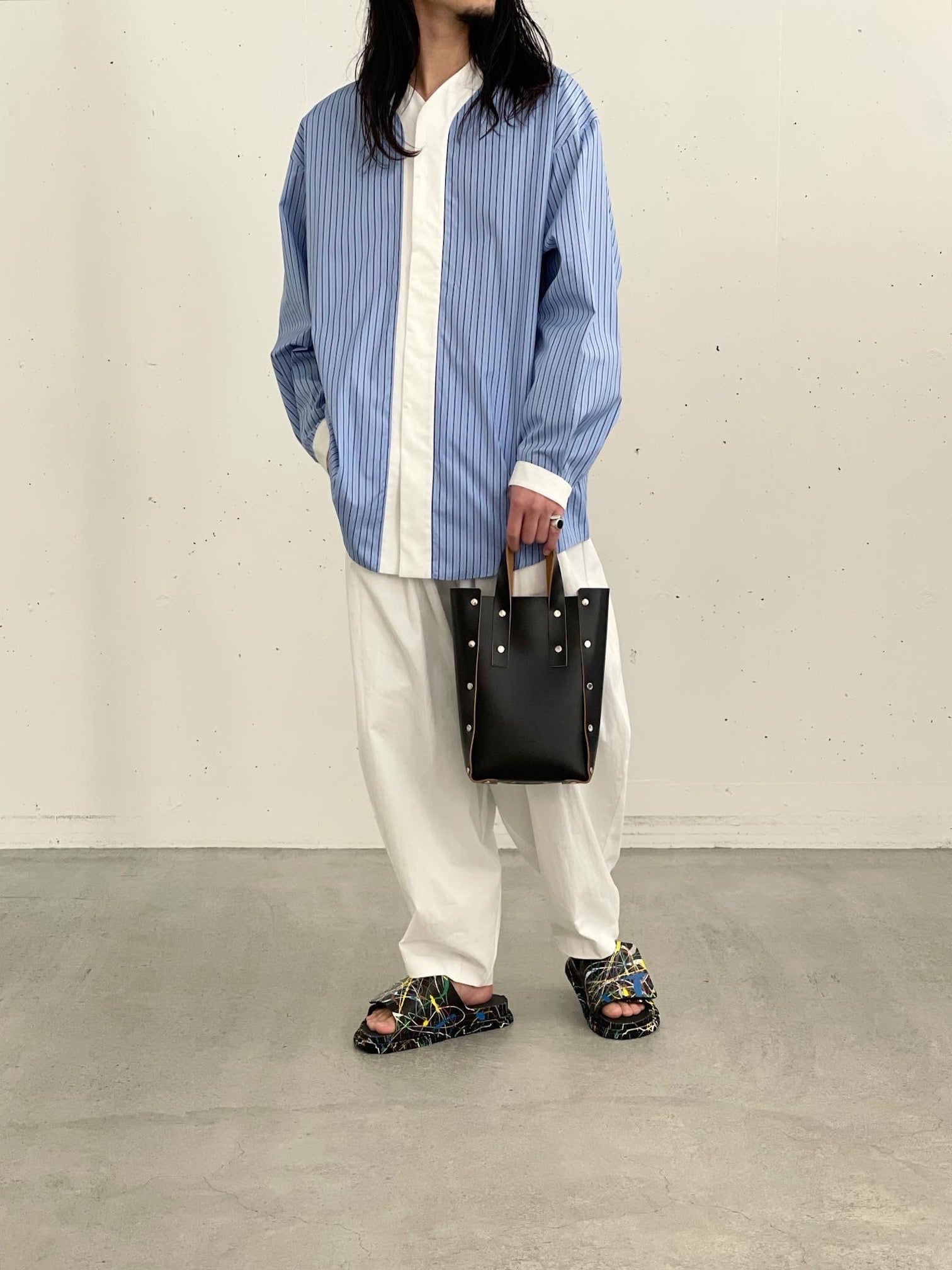 Hender Scheme / assemble hand bag tall S (BLACK)