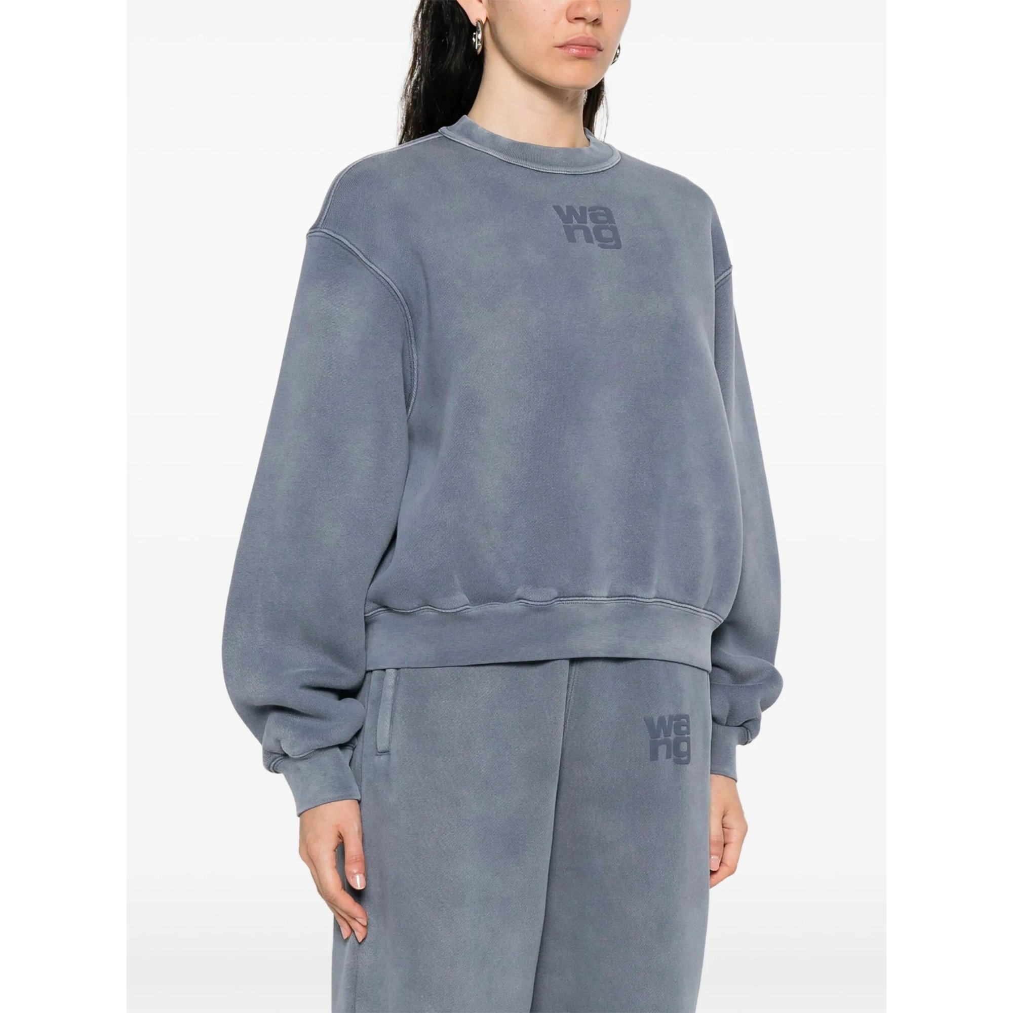 jerseys Alexander Wang Essential Terry Crew Sweatshirt w/ Puff