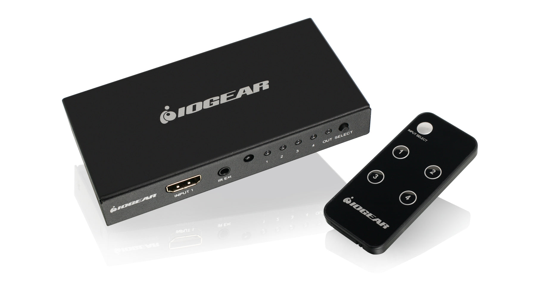 GHDSW4K4 - IOGEAR 4K 4-Port HDMI Switch with Remote