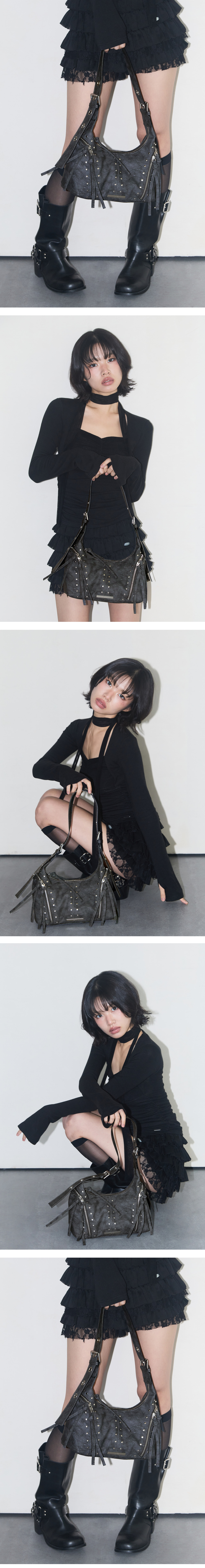 ILLIGO RIFF EYELET SHOULDER BAG