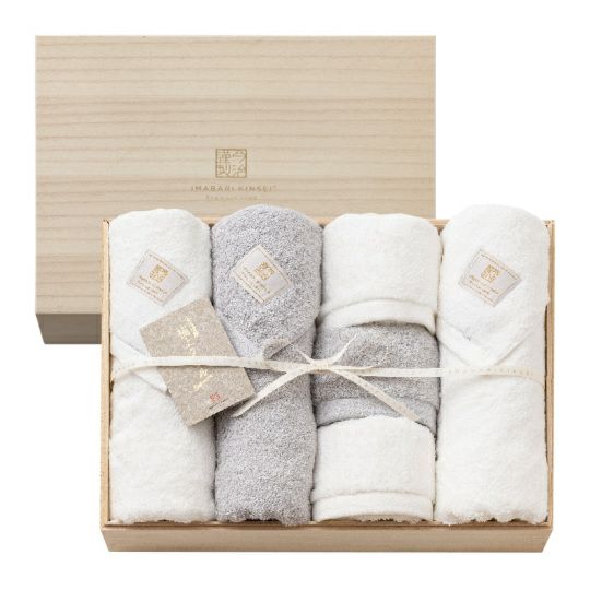 今治謹製 極上タオル superior 木箱入り バスタオル3枚・フェイス