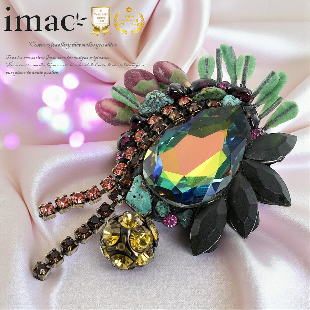 imac 装飾的な花のブローチ imac 装飾的な花のブローチイマックimac】 デザインブローチ 一 番 安い