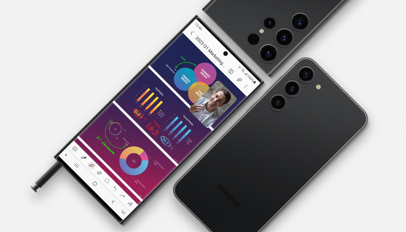 SM-S916UZKAXAA | Galaxy S23+ 256GB (Unlocked) Phantom Black