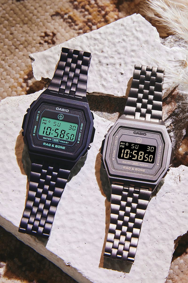 rag & bone x Casio Drop Pair Of A1000 Matte-Finish Digital Watches