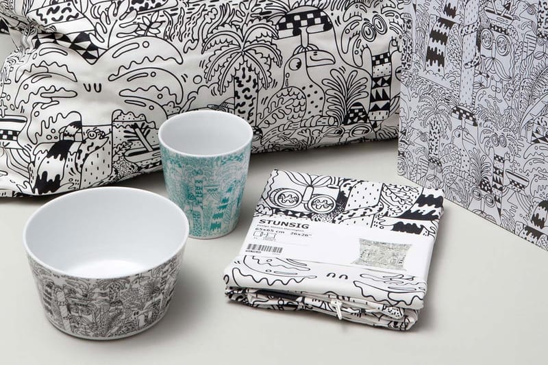 IKEA x Steven Harrington のサイケデリックな限定コレクションが登場