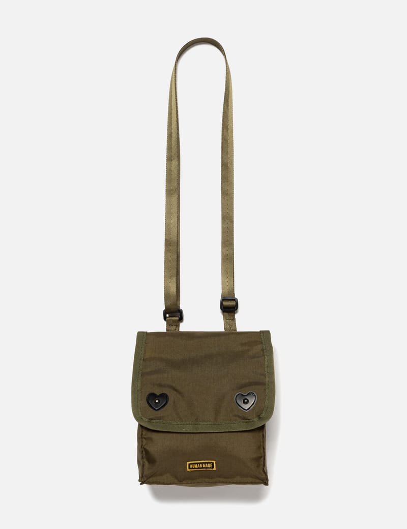 Human Made Military Shoulder Small - Olive Drab nylon shoulder bag