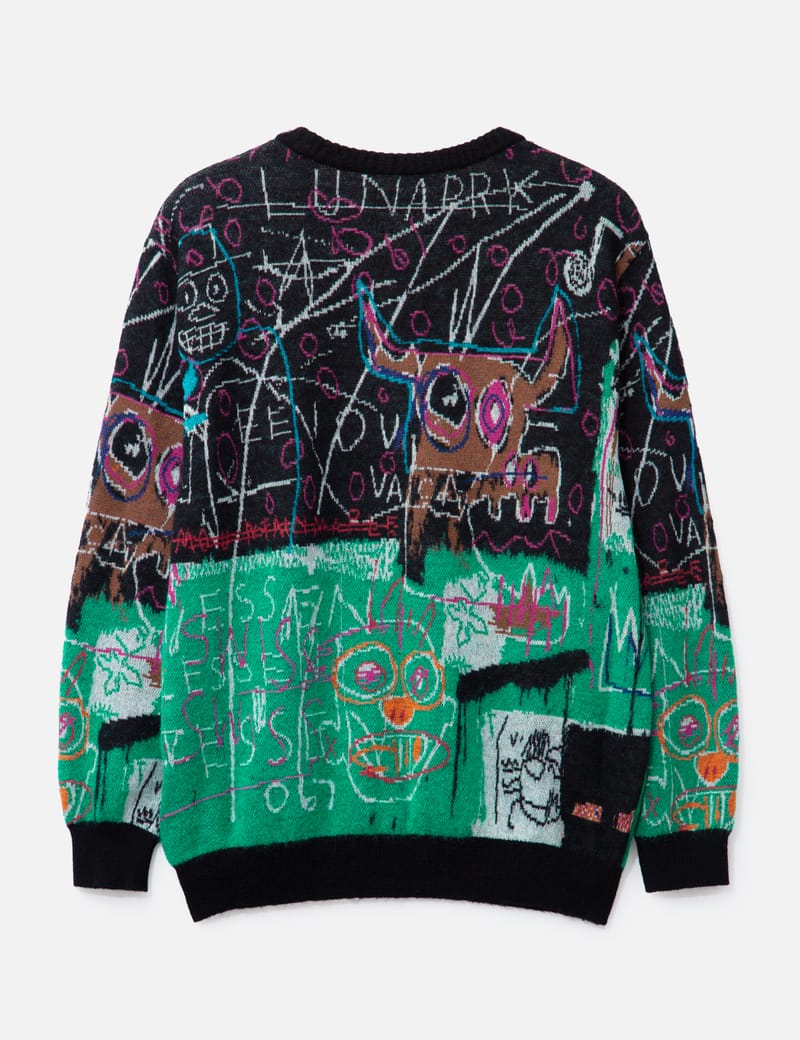 WACKO MARIA - Jean-Michel Basquiat Crew Neck Sweater (Type-2) | HBX