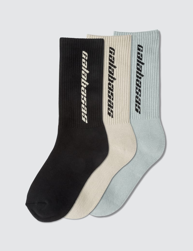 Yeezy Season 6 - Calabasas 3 Pack Socks | HBX