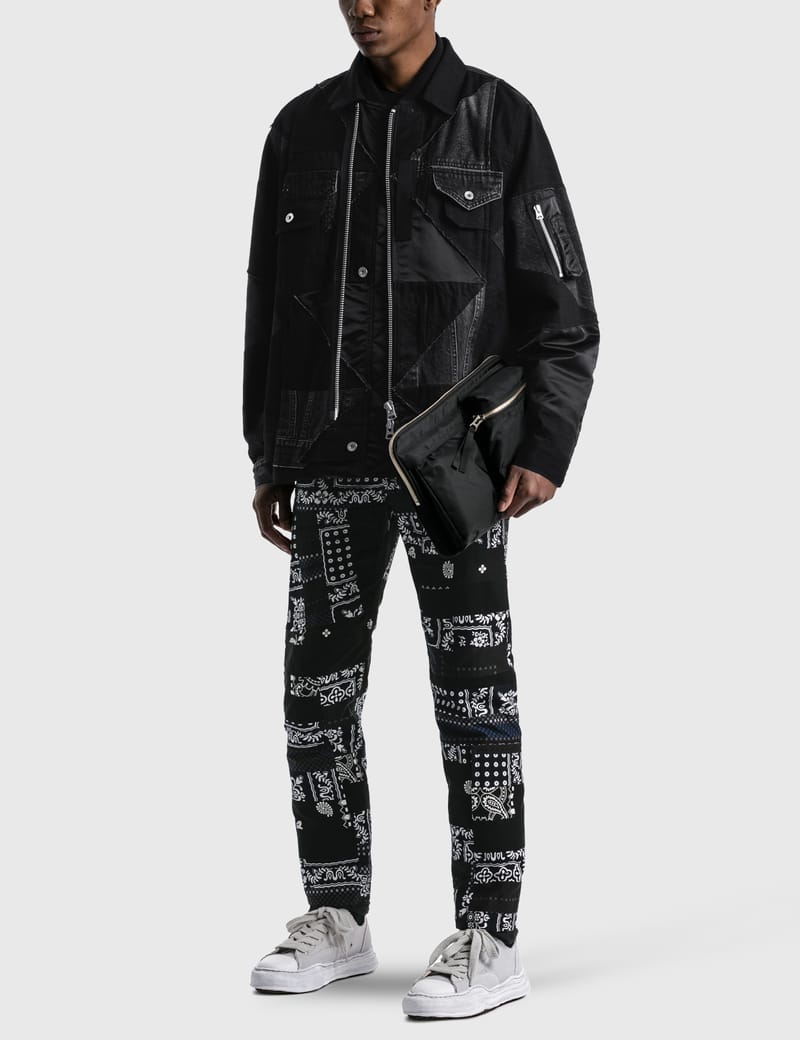 Sacai - Sacai X Hank Willis Thomas Solid Mix Blouson | HBX