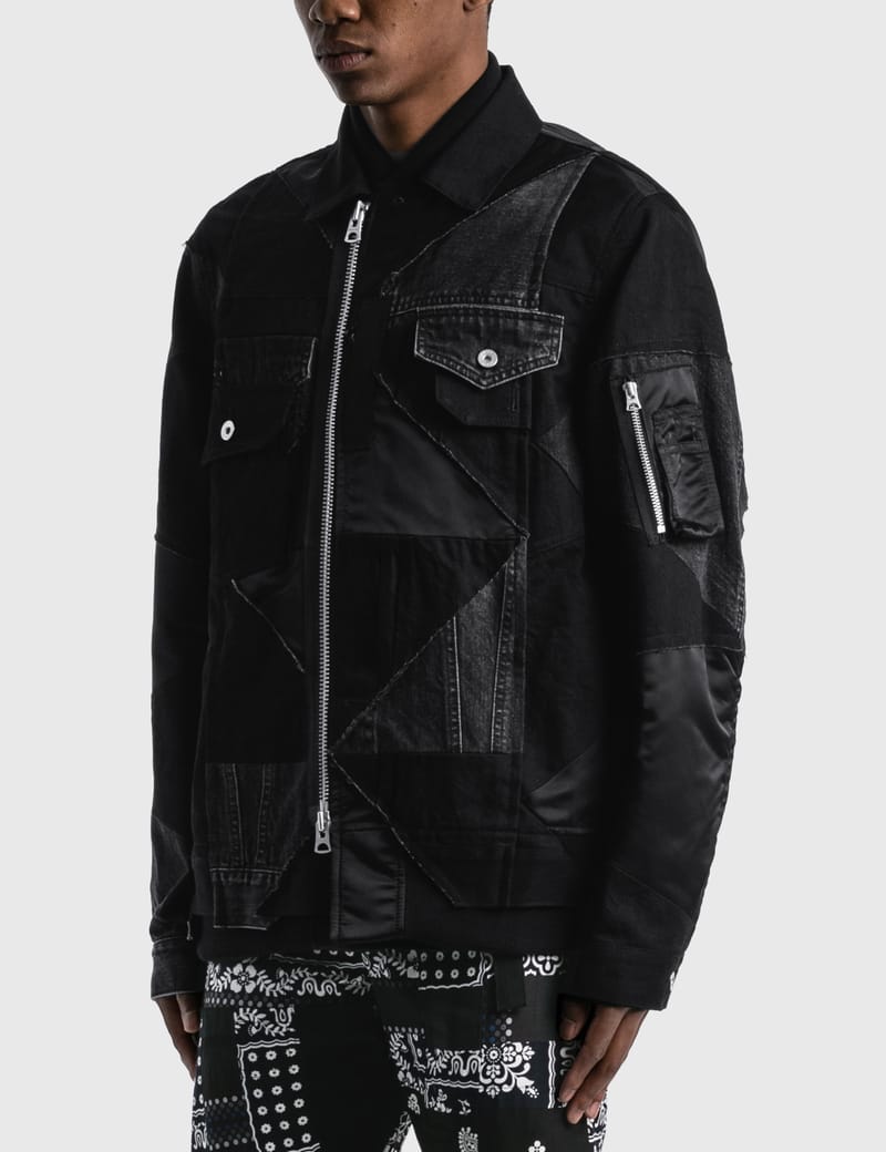 Sacai - Sacai X Hank Willis Thomas Solid Mix Blouson | HBX